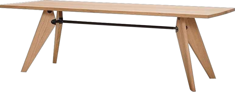 Mesa de comedor de madera de estilo minimalista moderno para muebles de comedor