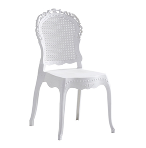 Silla de PP de resina apilable duradera de estilo europeo moderno de nuevo diseño para fiesta, boda, evento, silla de comedor, silla de jardín para eventos de comedor impermeable al aire libre
