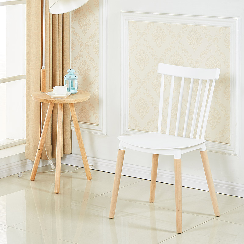 Sillas para bodas Muebles de comedor Silla Windsor de comedor de plástico moderno minimalista