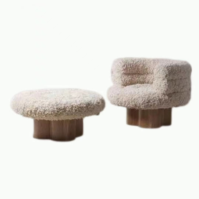 Muebles Sofá seccional Reposabrazos de tela de alta calidad Marco interior de madera Sofá de salón individual 