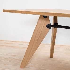 Mesa de comedor de madera de estilo minimalista moderno para muebles de comedor