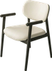 Muebles ligeros de lujo, sillón con respaldo antiguo para comedor, restaurante, cafetería, silla de comedor de madera y cuero
