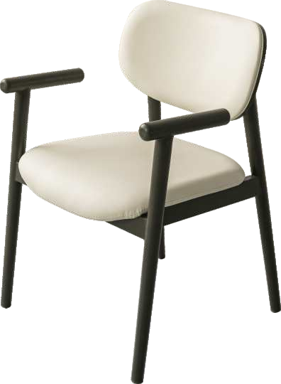Muebles ligeros de lujo, sillón con respaldo antiguo para comedor, restaurante, cafetería, silla de comedor de madera y cuero