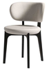 Silla de comedor tapizada contemporánea de alta calidad, sillas de tela, silla de madera para restaurante y hotel 