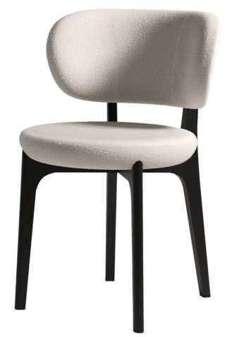 Silla de comedor tapizada contemporánea de alta calidad, sillas de tela, silla de madera para restaurante y hotel 
