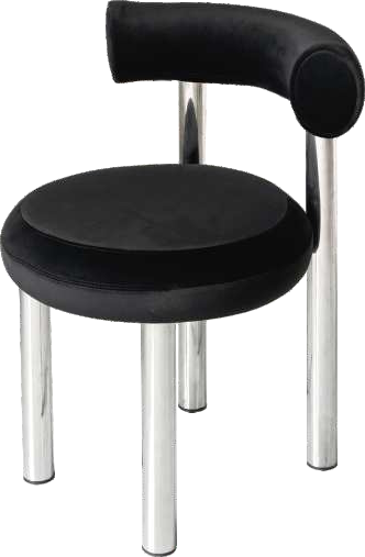 Silla de comedor con respaldo curvado de estilo encantador minimalista, sillas de comedor modernas tapizadas