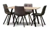 Muebles para el hogar Juego de mesa de comedor moderno Muebles para el hogar Juego de mesa de comedor de madera de 4 plazas con sillas