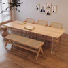 Mesa flotante acrílica de madera maciza