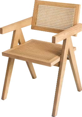 Sillón de ratán de Color Natural, sillón Vintage de mimbre de madera, silla de comedor, silla de café para Hotel, restaurante y balcón
