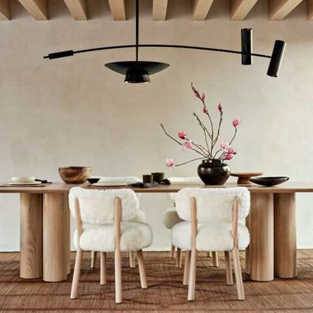 Mesa rectangular de madera