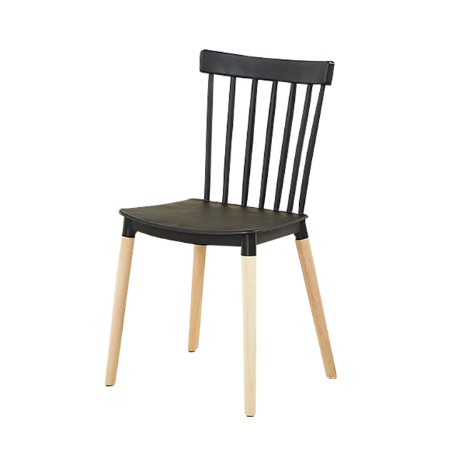 Sillas para bodas Muebles de comedor Silla Windsor de comedor de plástico moderno minimalista