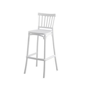 Muebles de restaurante populares, silla de comedor de resina, barra alta de plástico para exteriores, taburete de Bar de plástico, silla de Bar moderna para sala de estar