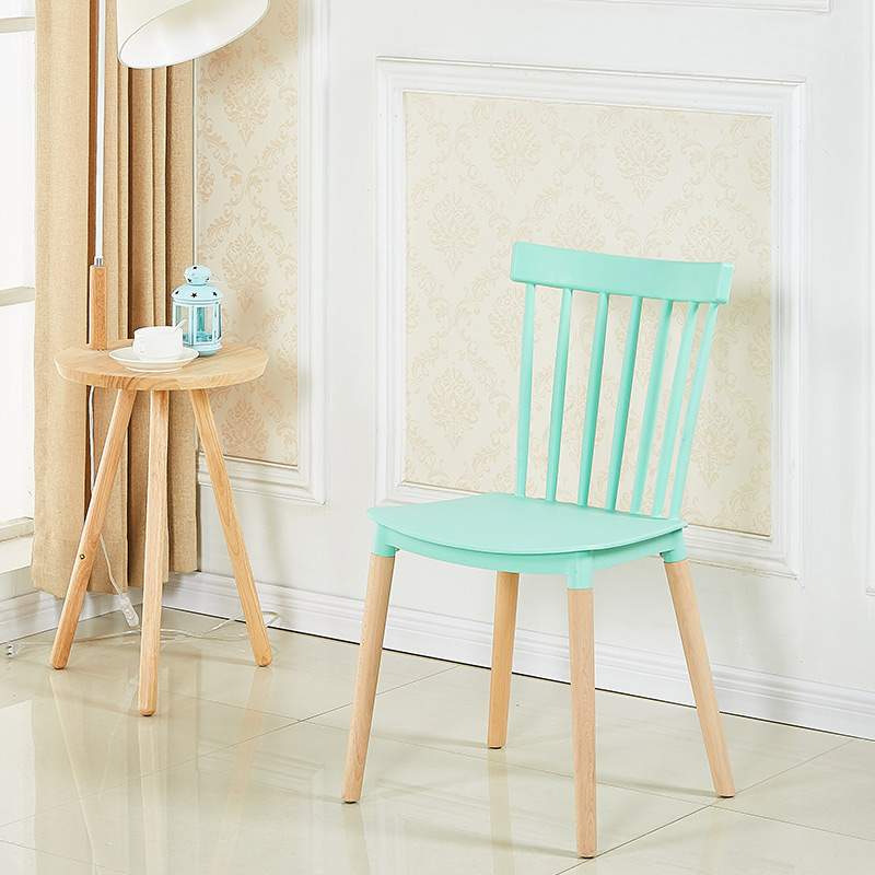 Sillas para bodas Muebles de comedor Silla Windsor de comedor de plástico moderno minimalista