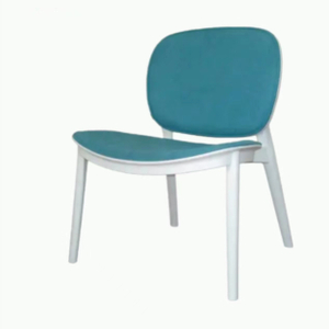 Sillas de comedor de plástico de lujo elegantes para el hogar, sillas de resina de patas bajas modernas con cojín