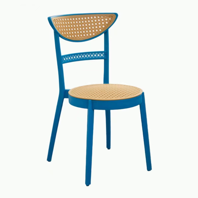 Muebles de jardín de alta calidad, sillas apilables de plástico PP para jardín, Hotel, banquete, evento, silla de comedor de ratán 