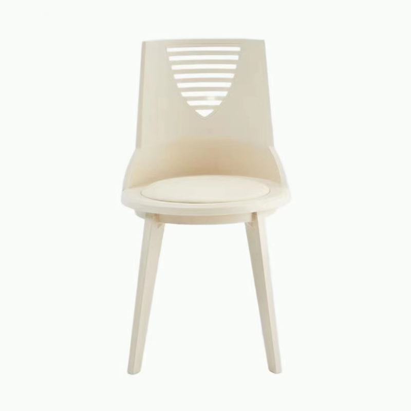 Muebles de jardín de alta calidad, sillas apilables, silla de comedor de plástico tapizada de jardín PP