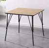 Escritorio de ordenador de madera maciza de arte del hierro, escritorio de trabajo Retro y minimalista para estudiantes, escritorio para aprender a escribir, mesa de comedor de unidad pequeña