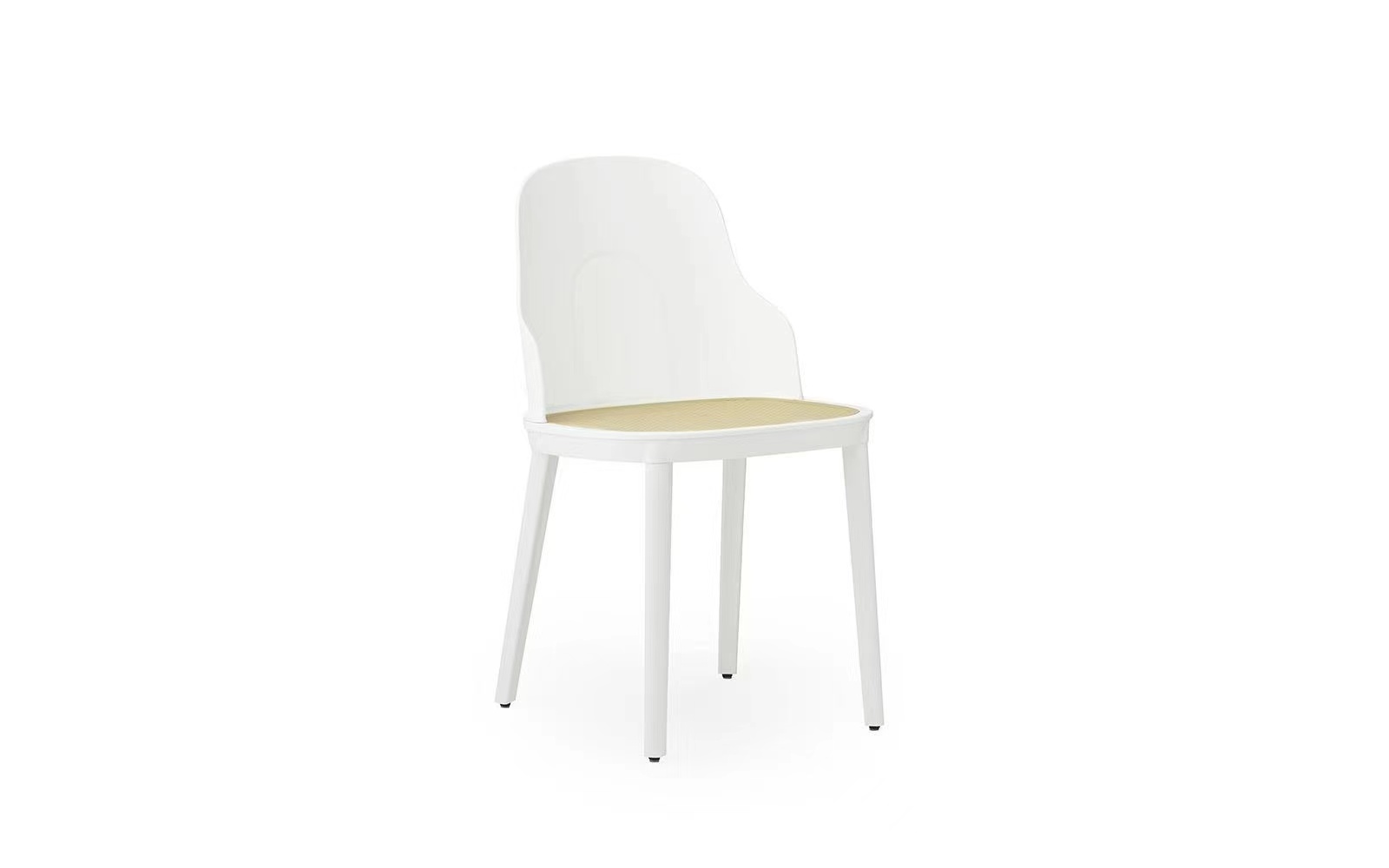 Silla Bon mimbre poli Blanco
