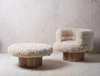 Muebles Sofá seccional Reposabrazos de tela de alta calidad Marco interior de madera Sofá de salón individual 