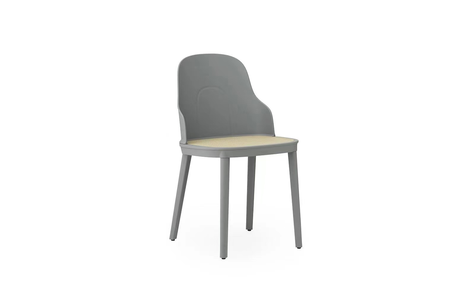 Silla Bon mimbre poli Gris